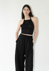 Cristaseya Oversized Pajama Pants in Black