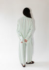 Oversized Pajama Pants in Striped Pastel Green