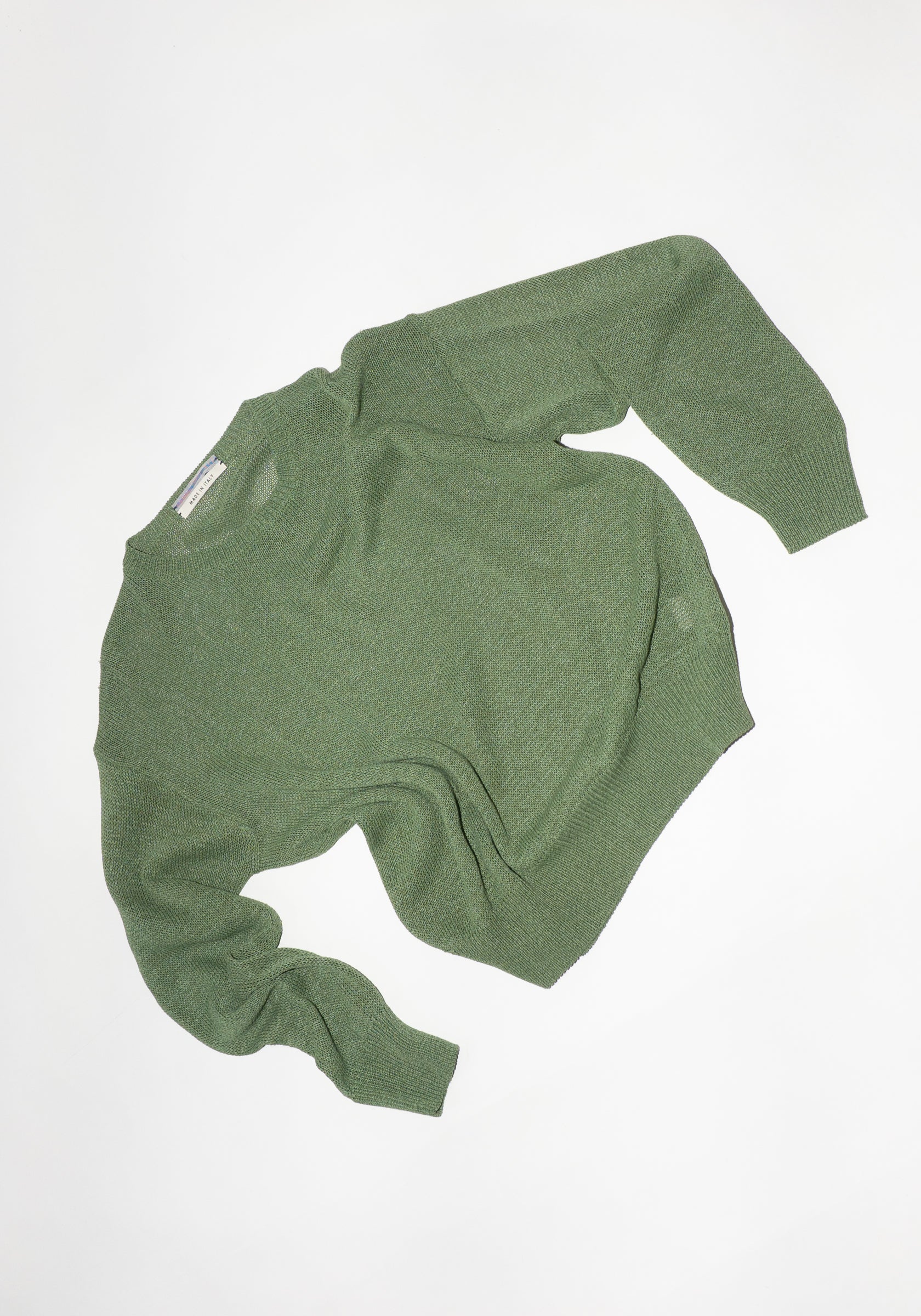 Cristaseya Oversized Washi Paper Sweater in Sauge