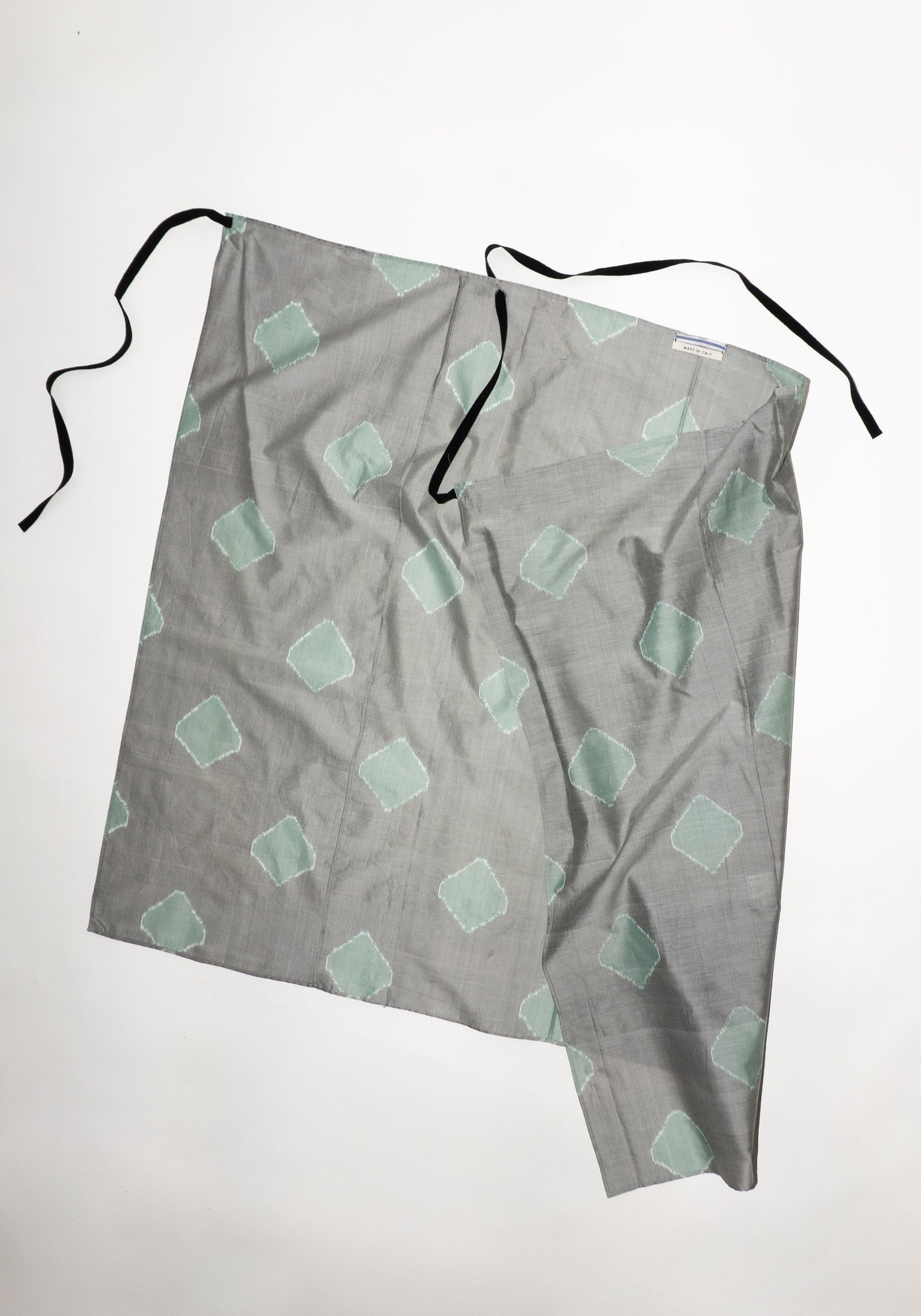 Cristaseya Pareo Skirt in Grey Green Polka Dot
