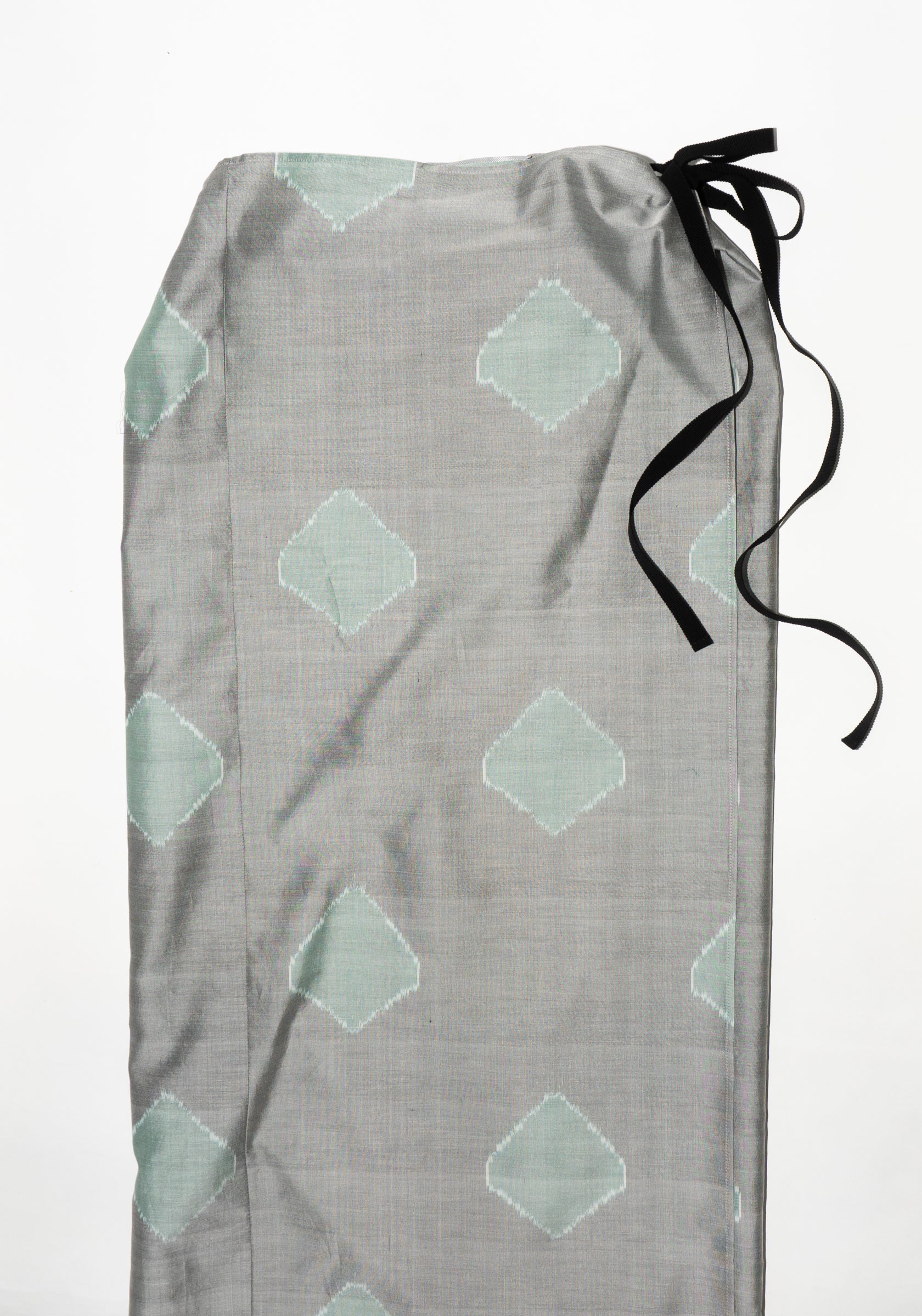 Cristaseya Pareo Skirt in Grey Green Polka Dot