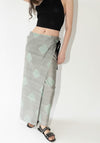 Cristaseya Pareo Skirt in Grey Green Polka Dot