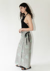 Cristaseya Pareo Skirt in Grey Green Polka Dot