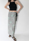Cristaseya Pareo Skirt in Grey Green Polka Dot