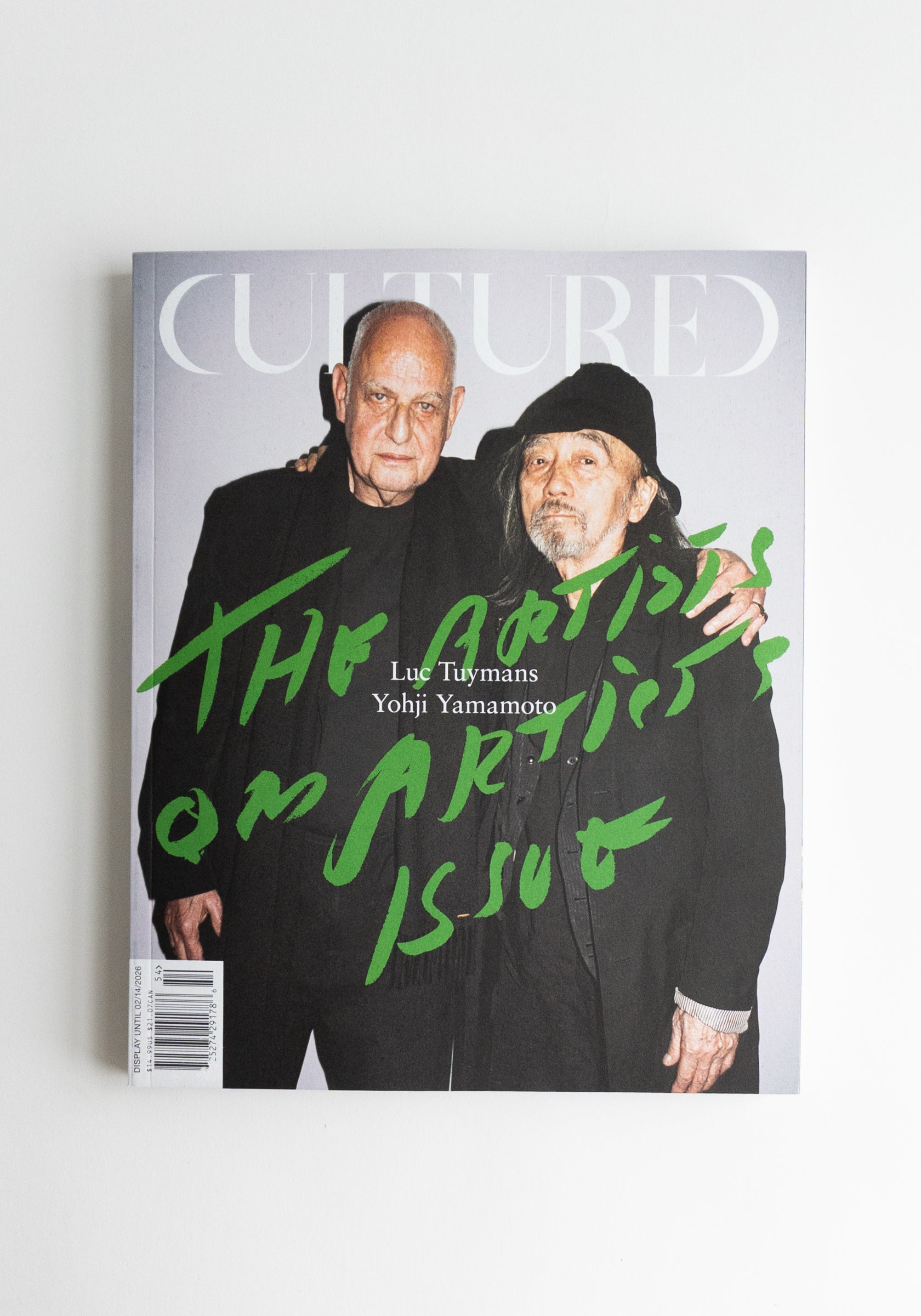 Cultured Mag, The Artists on Artists Issue, Winter 2025