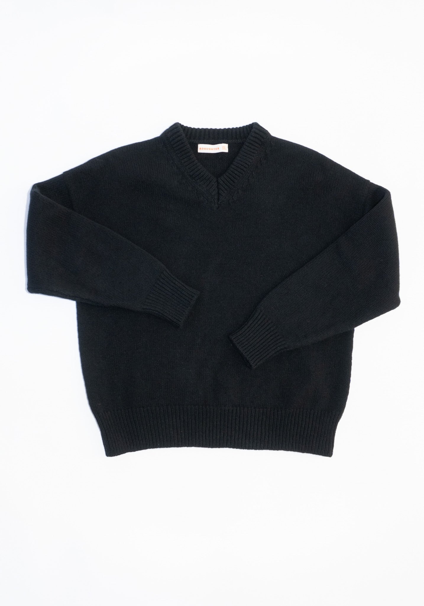 Balla Slouch V Neck Sweater in Black