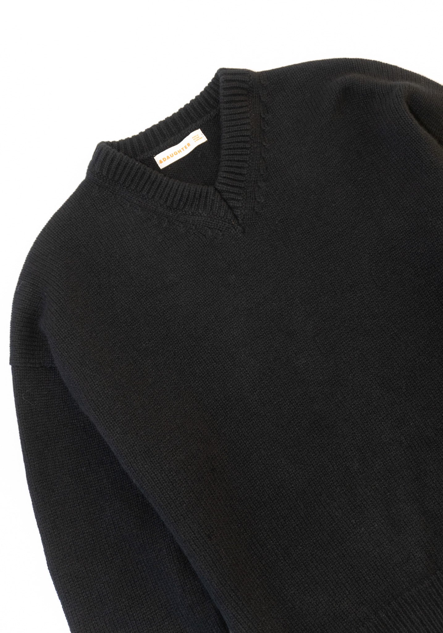 Balla Slouch V Neck Sweater in Black