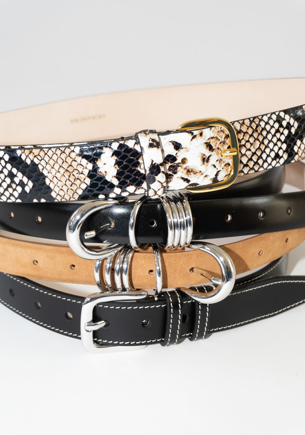 Louison Belt in Black and White