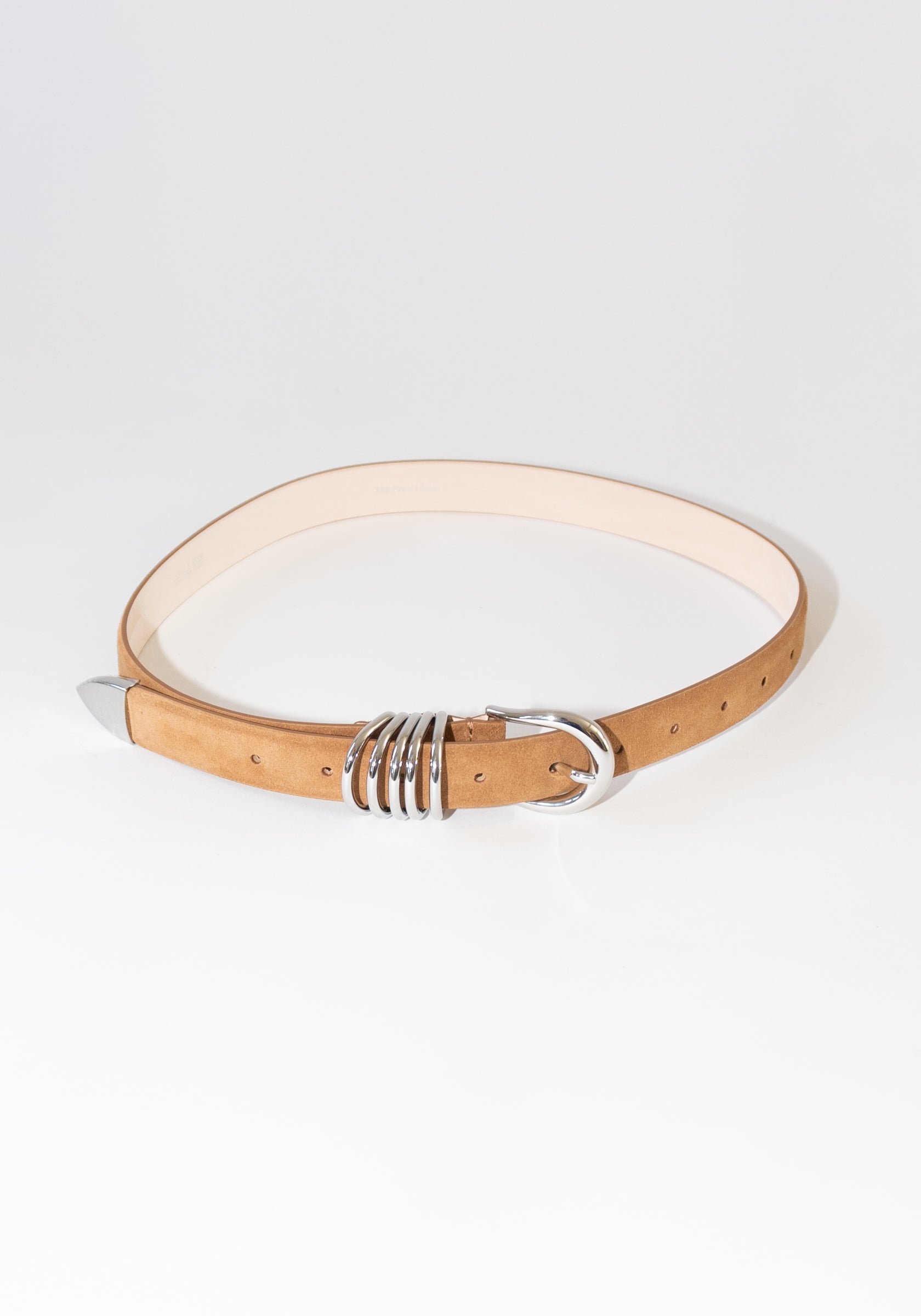 Hollyhock Suede Belt in Caramel