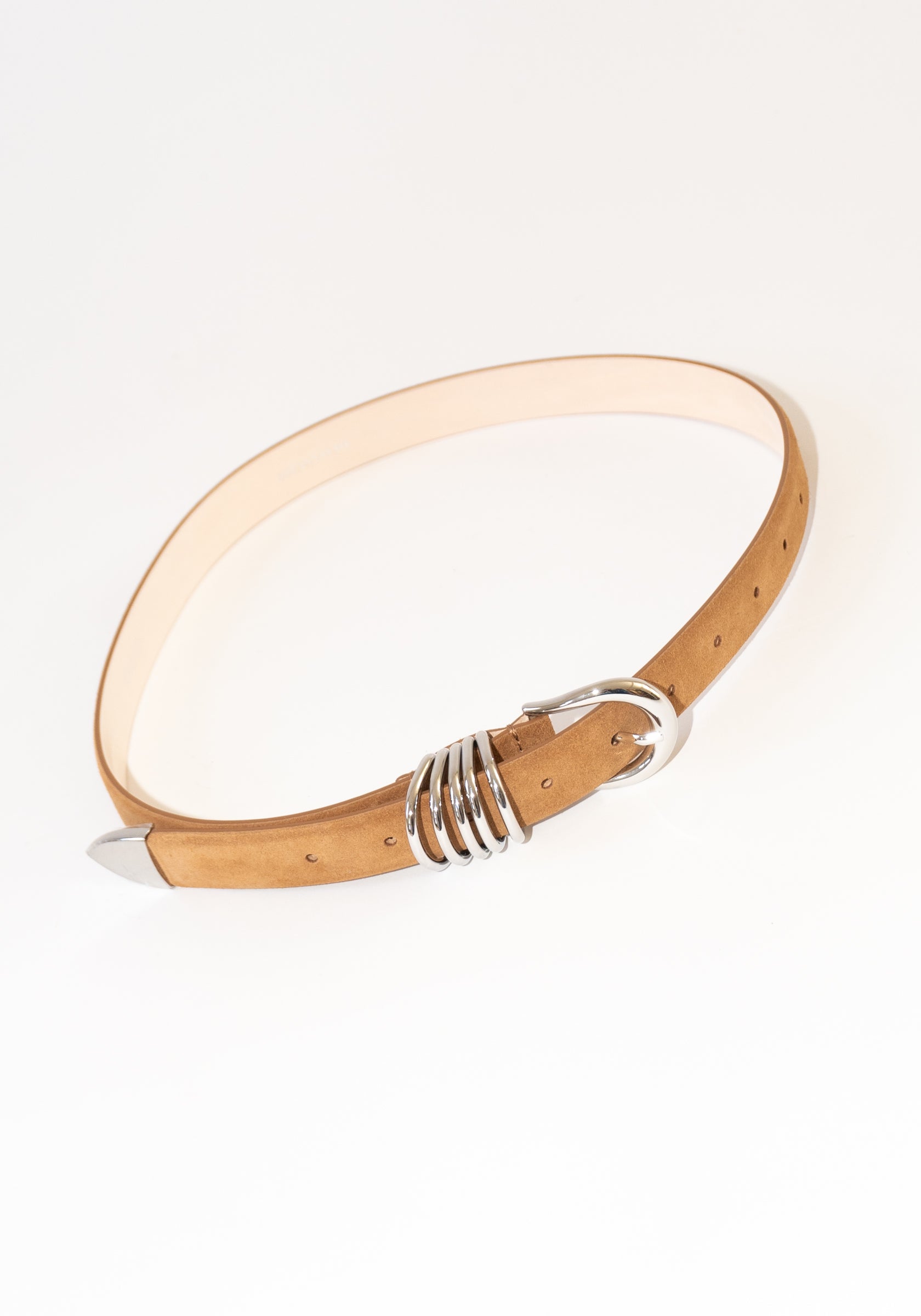 Hollyhock Suede Belt in Caramel