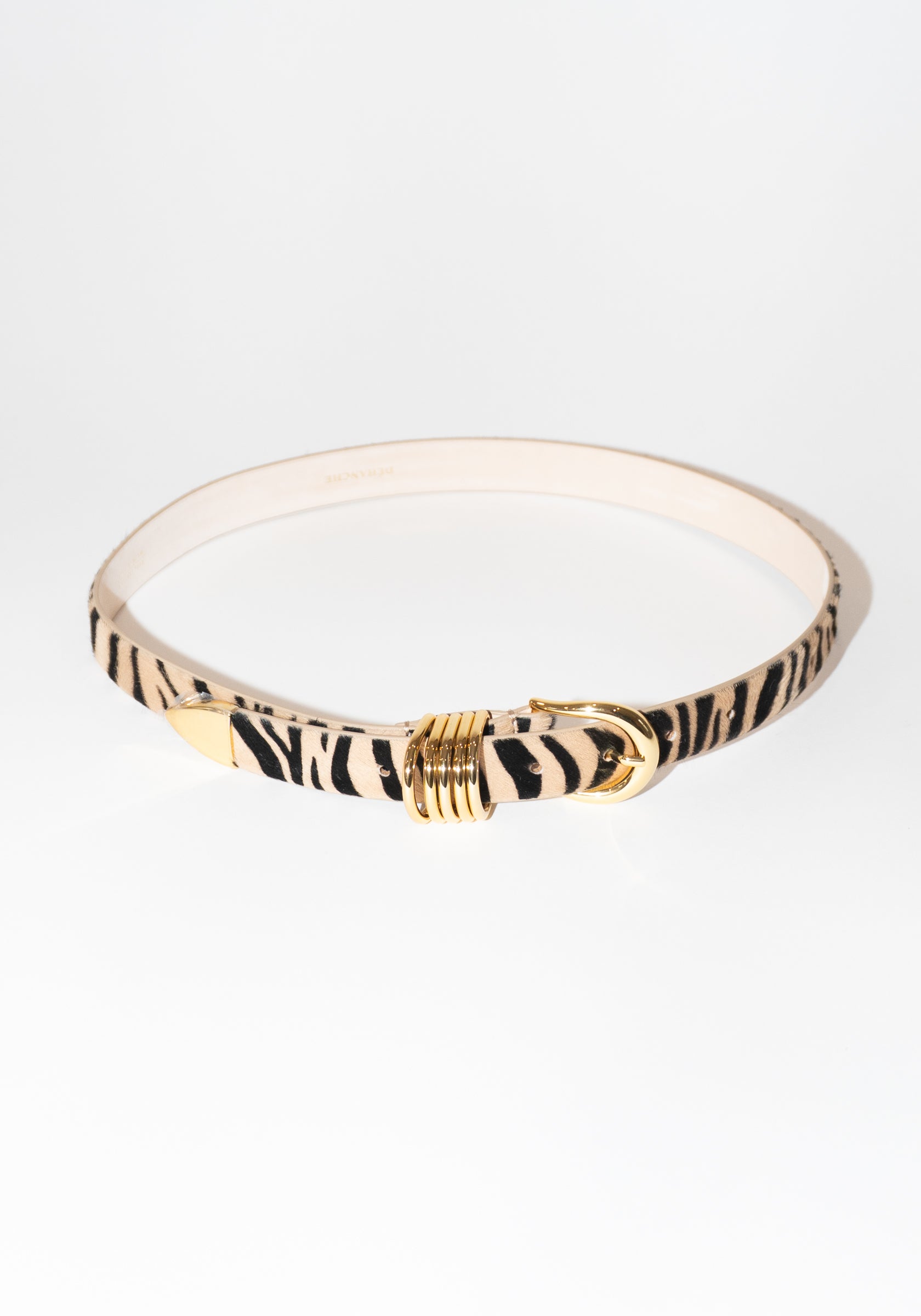 Hollyhock Zebra in Neutral with Gold