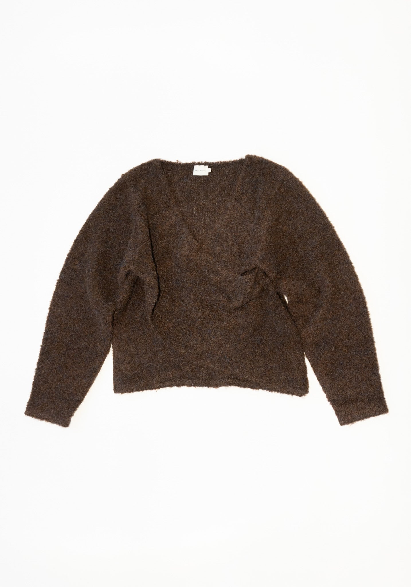 Deiji Studios Crossover Sweater in Brown