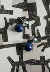 La Chapelle Earrings with Lapis and Malachite