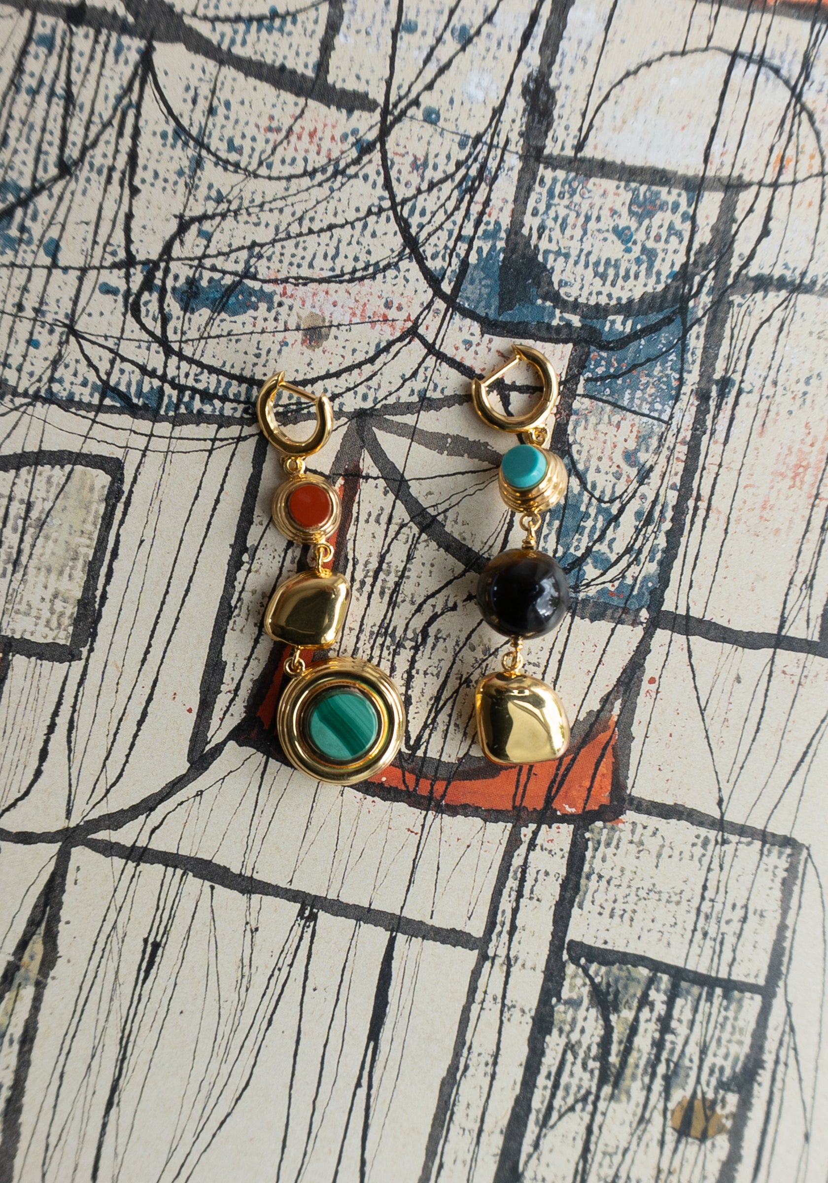 Le Cabanon Earrings in Multicolor