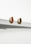Locus Solus Earrings with Jasper and Tiger's Eye