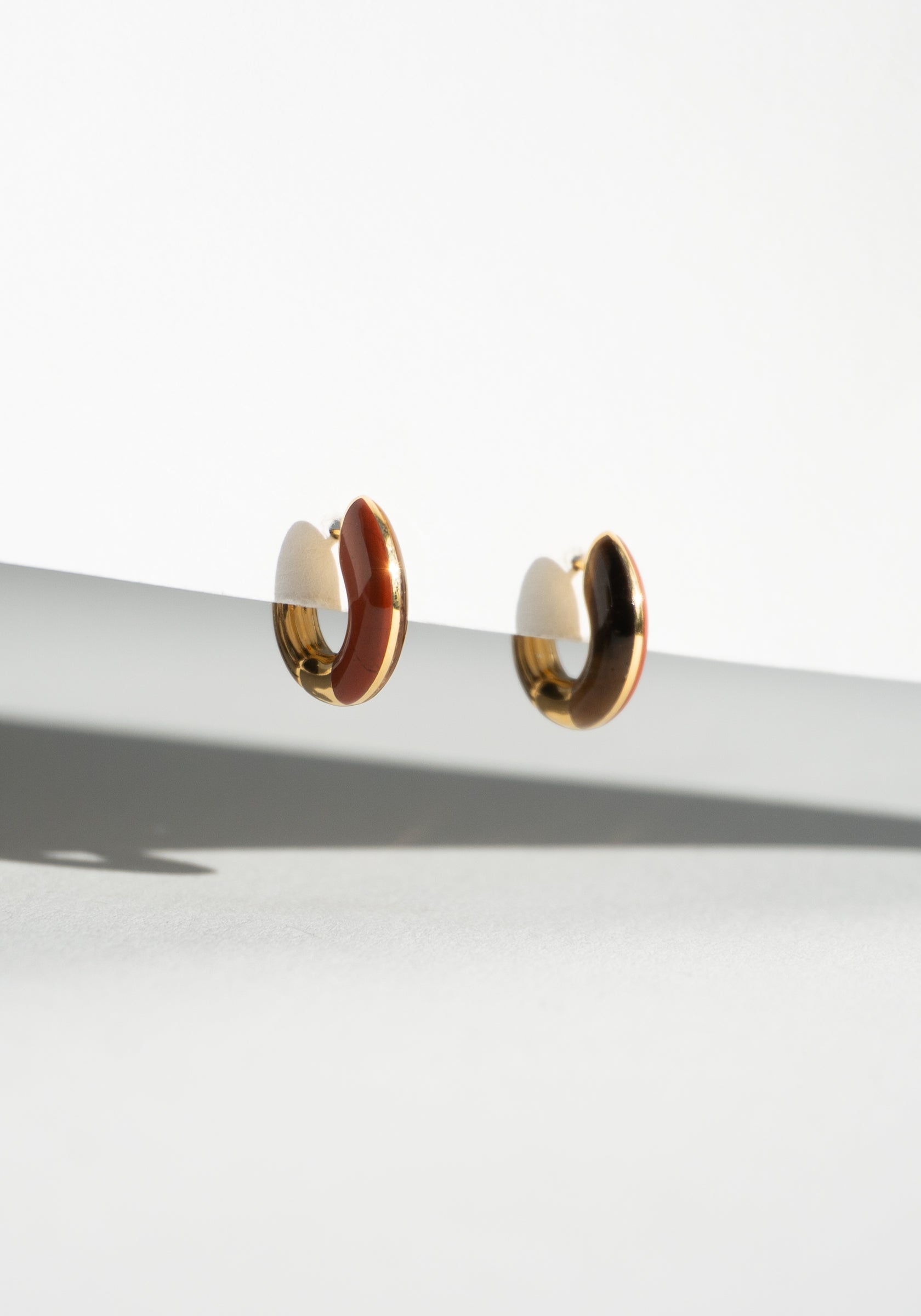 Locus Solus Earrings with Jasper and Tiger's Eye