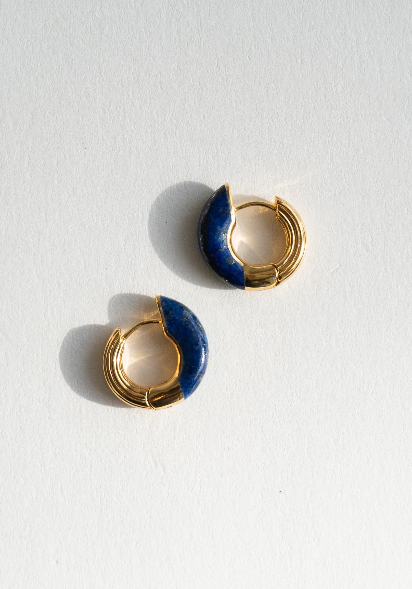Locus Solus Earrings with Lapis and Malachite