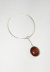 Red Jasper Pendant Keeper Collar