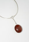 Red Jasper Pendant Keeper Collar
