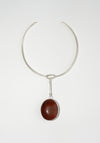 Red Jasper Pendant Keeper Collar