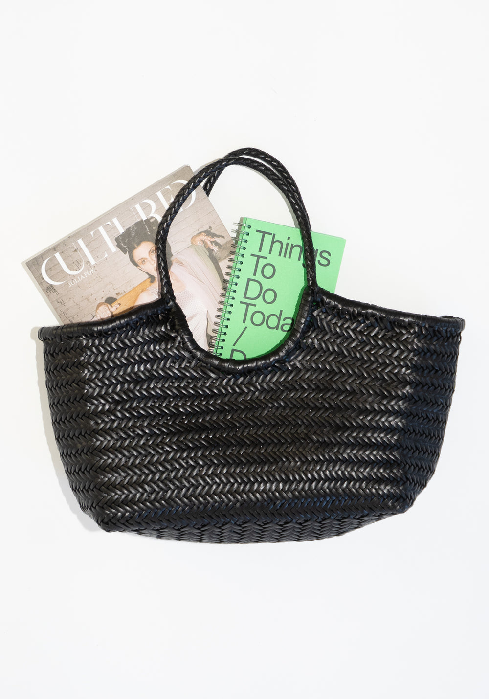 Nantucket Basket Bag in Black