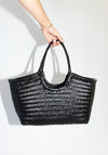 Nantucket Basket Bag in Black