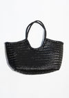 Nantucket Basket Bag in Black