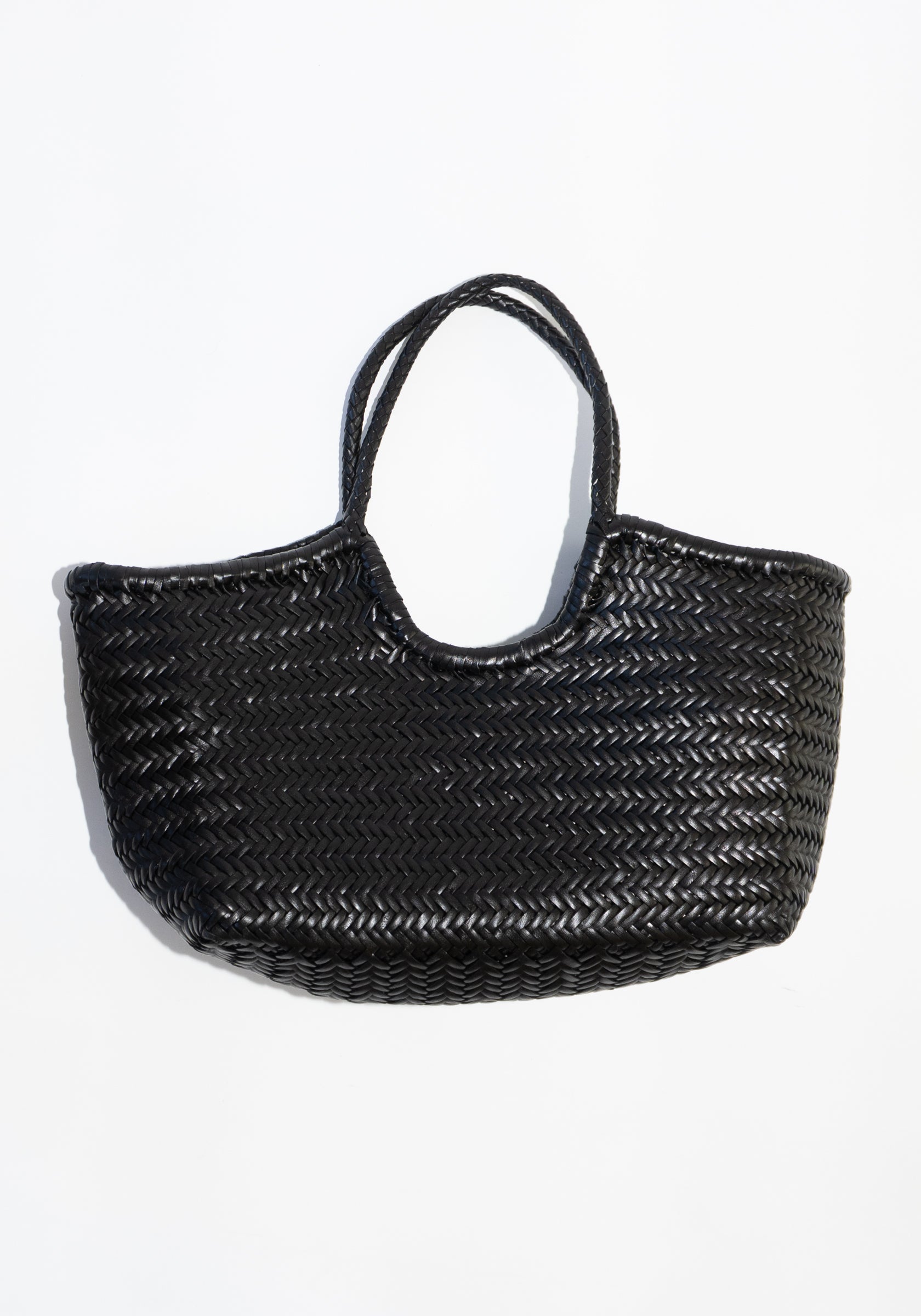 Nantucket Basket Bag in Black