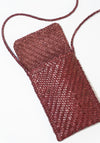 Phone Crossbody in Bordo