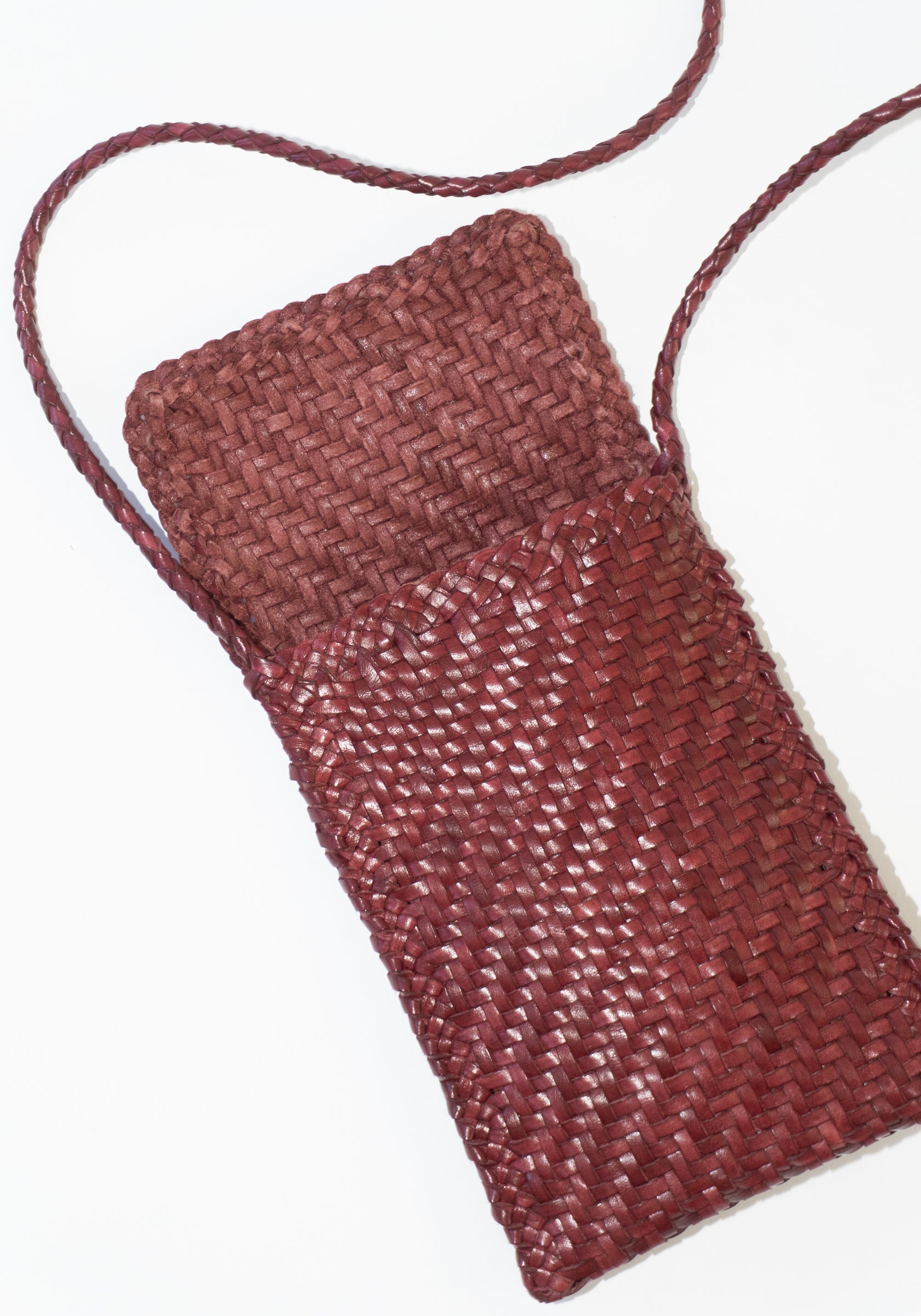 Phone Crossbody in Bordo