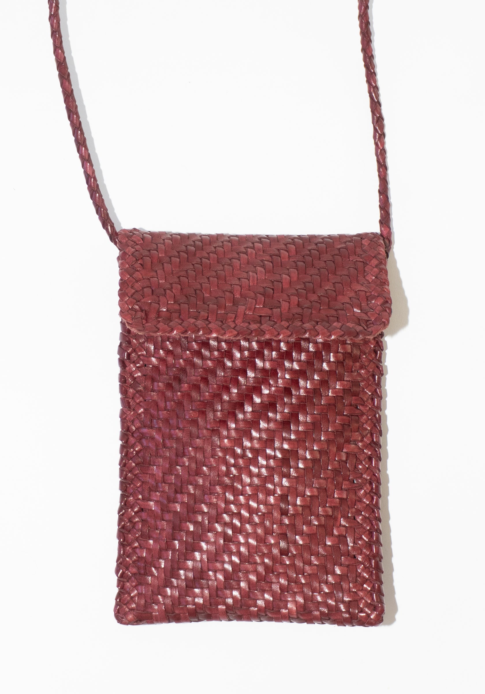 Phone Crossbody in Bordo