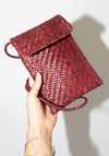 Phone Crossbody in Bordo