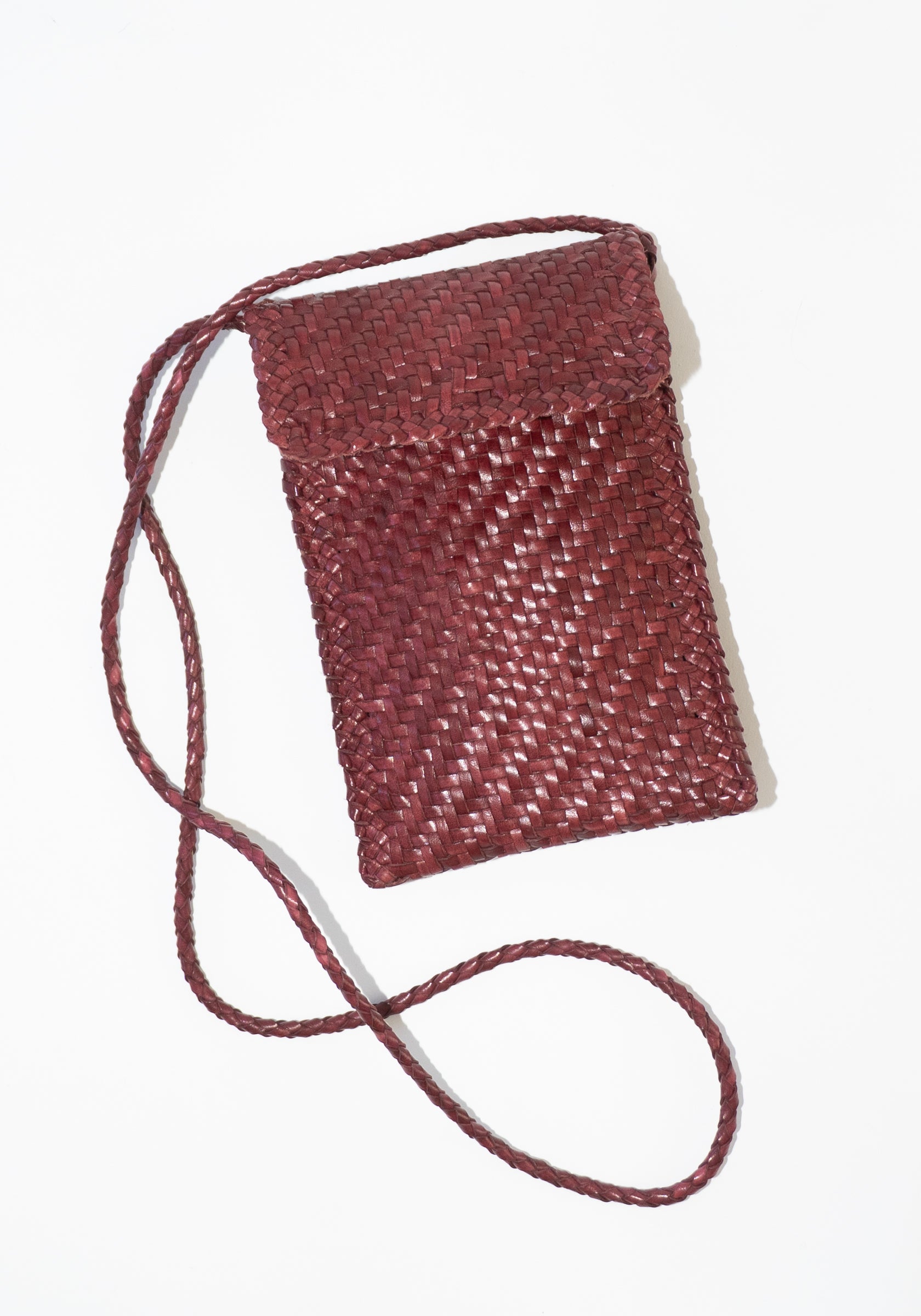 Phone Crossbody in Bordo