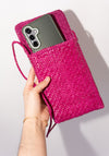 Dragon Diffusion Phone Crossbody Bag in Fuchsia