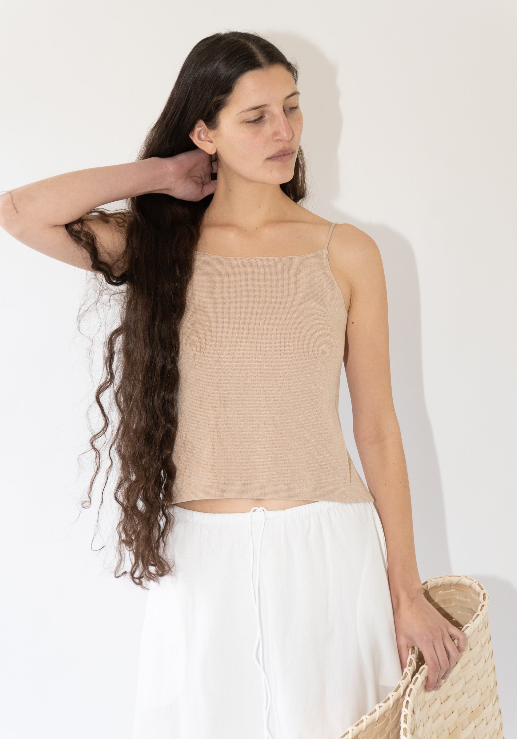 Gillian Backless Top in Nomad