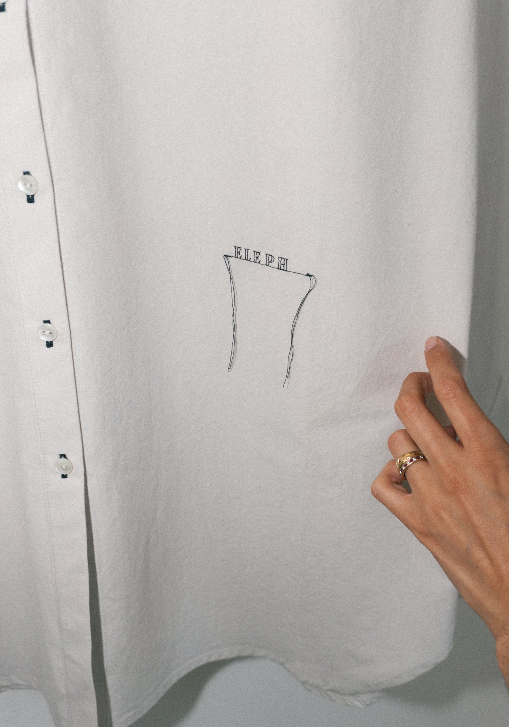 Eleph Tall Shirt in Off White