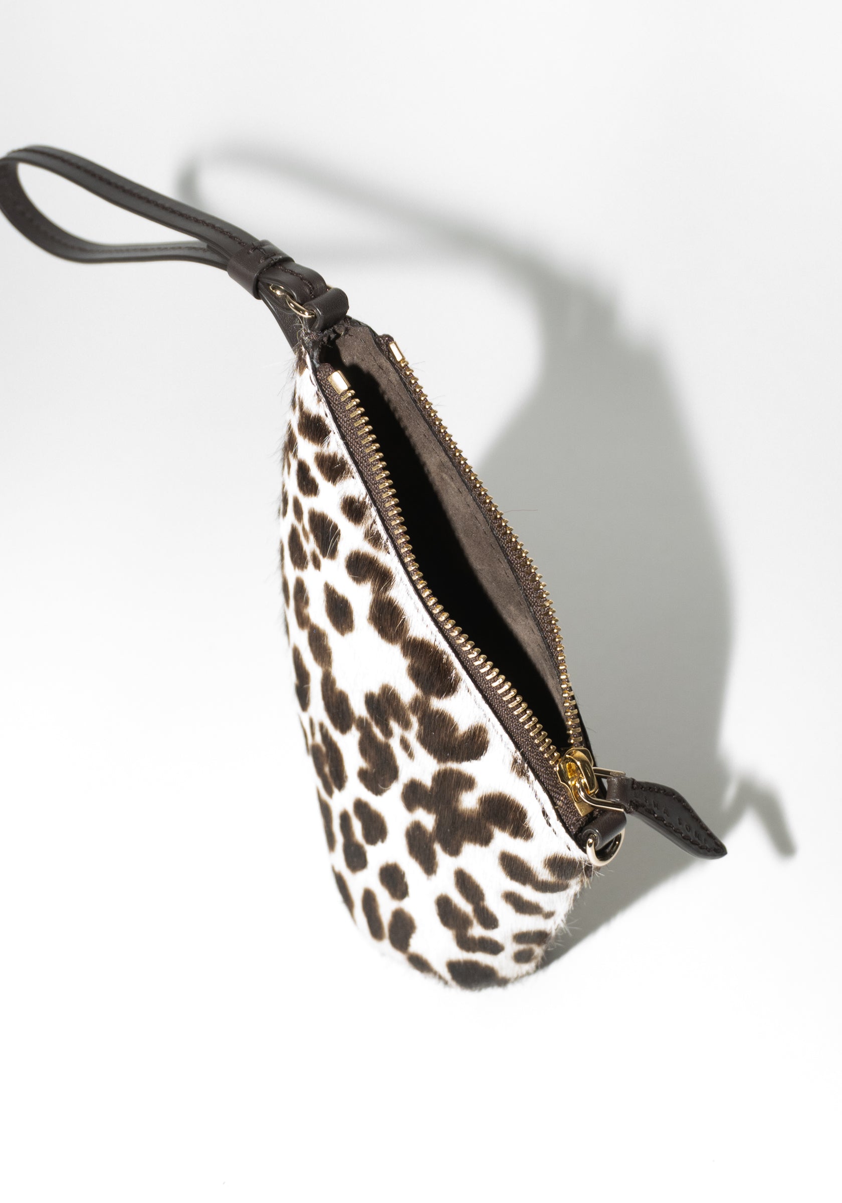 The Mini Slope Bag in Snow Leopard Pony Hair