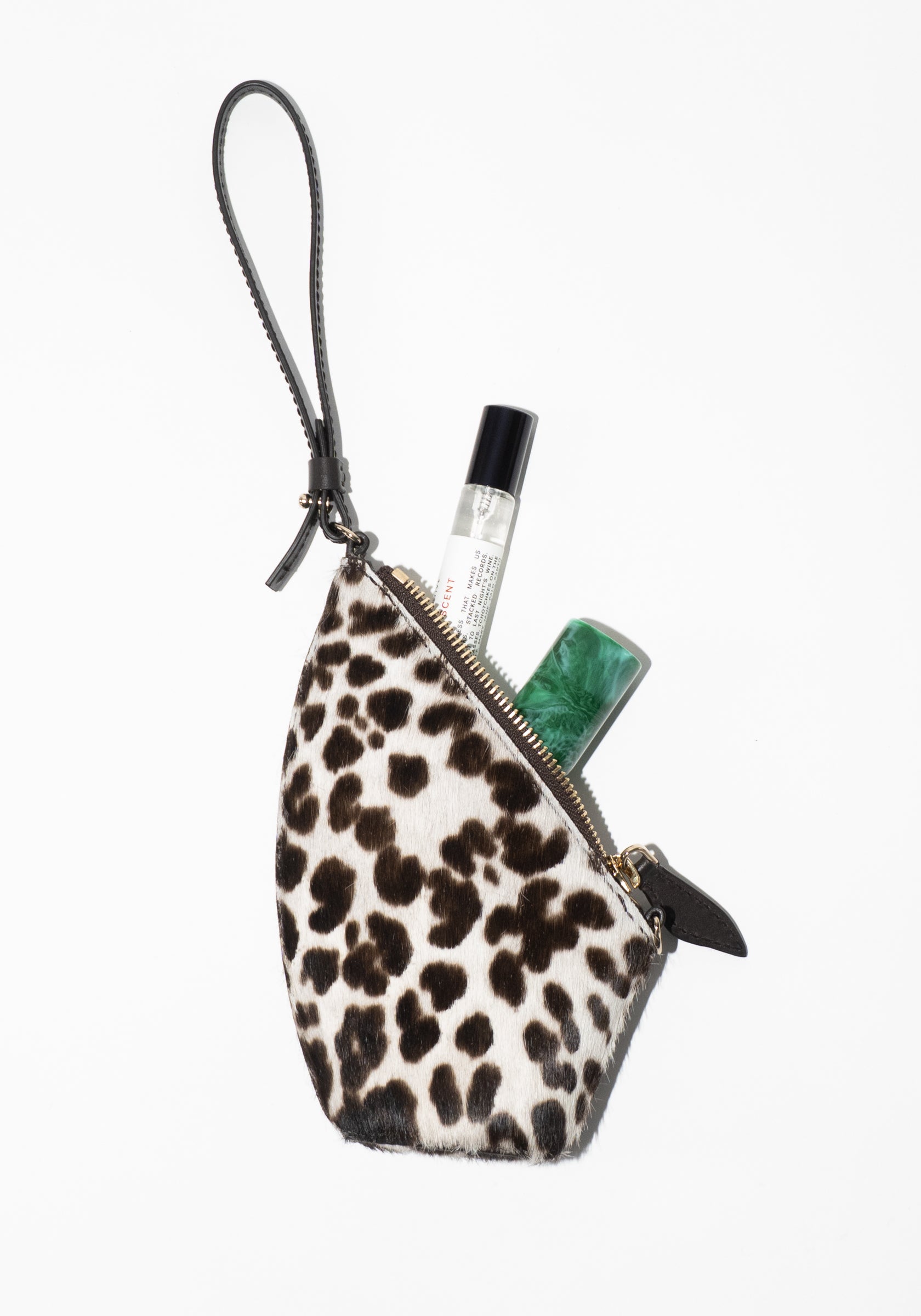 The Mini Slope Bag in Snow Leopard Pony Hair