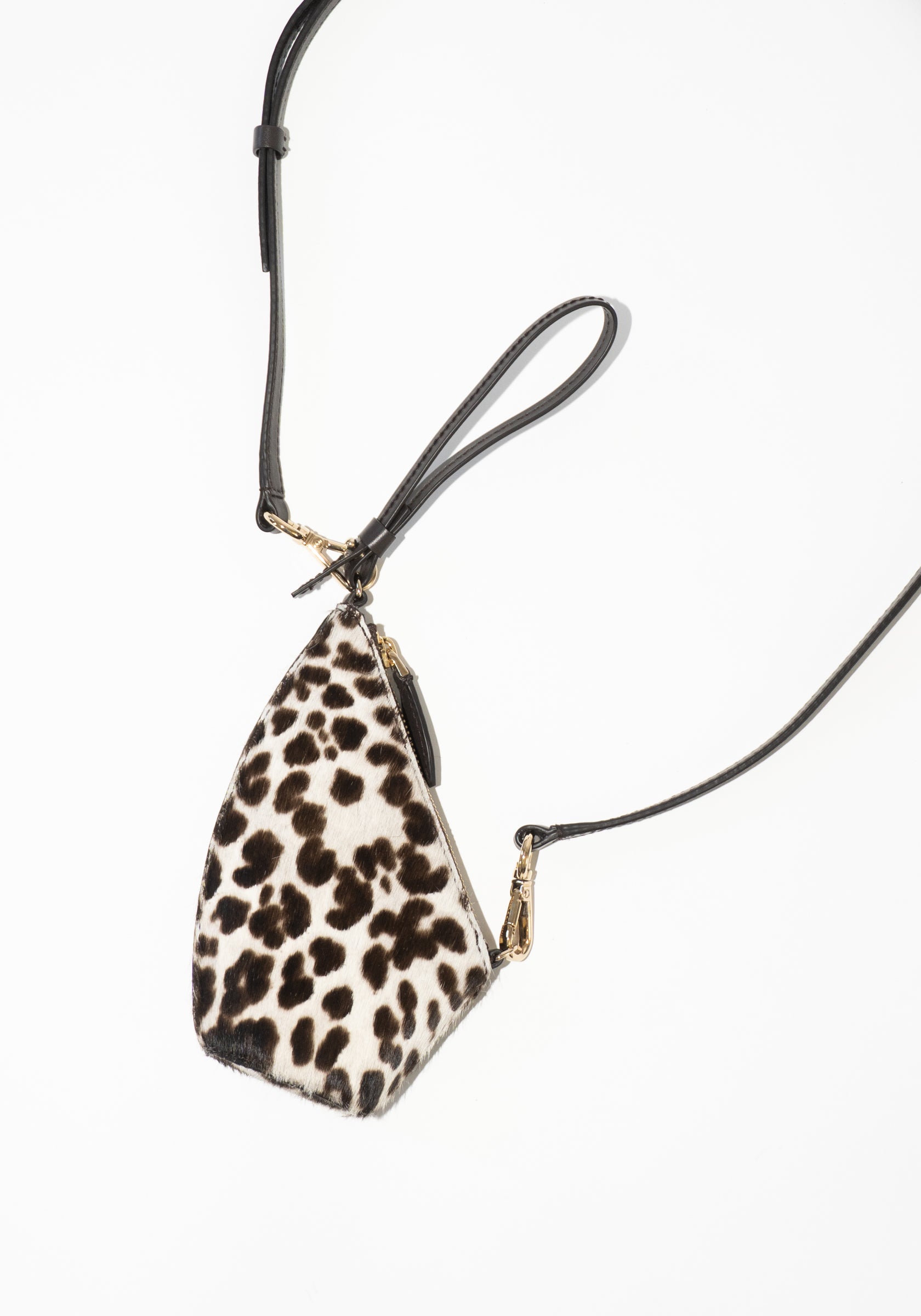 The Mini Slope Bag in Snow Leopard Pony Hair