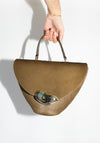 The Orb Bag in Dark Olive