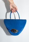 The Orb Bag in Ultramarine Suede