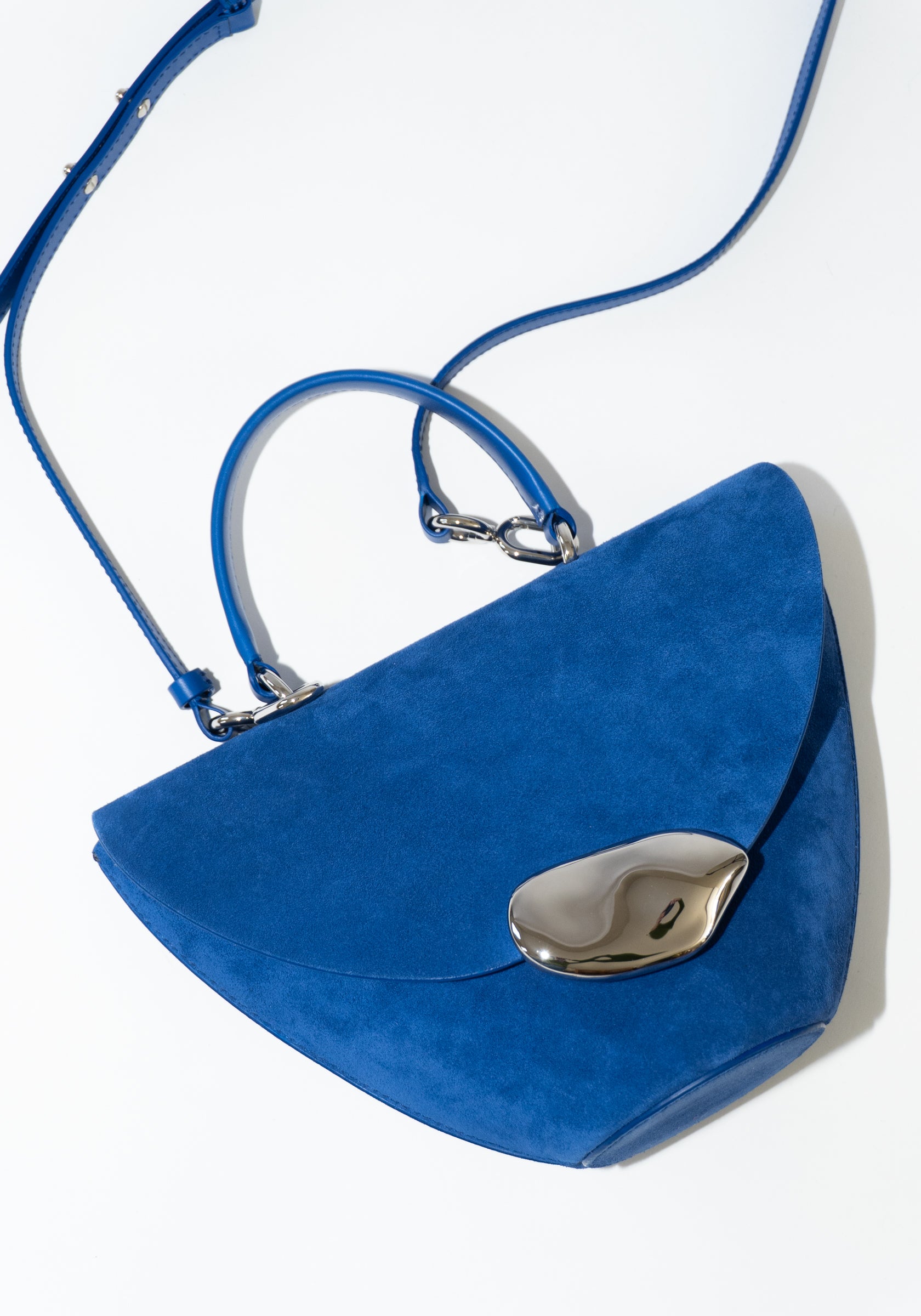 The Orb Bag in Ultramarine Suede