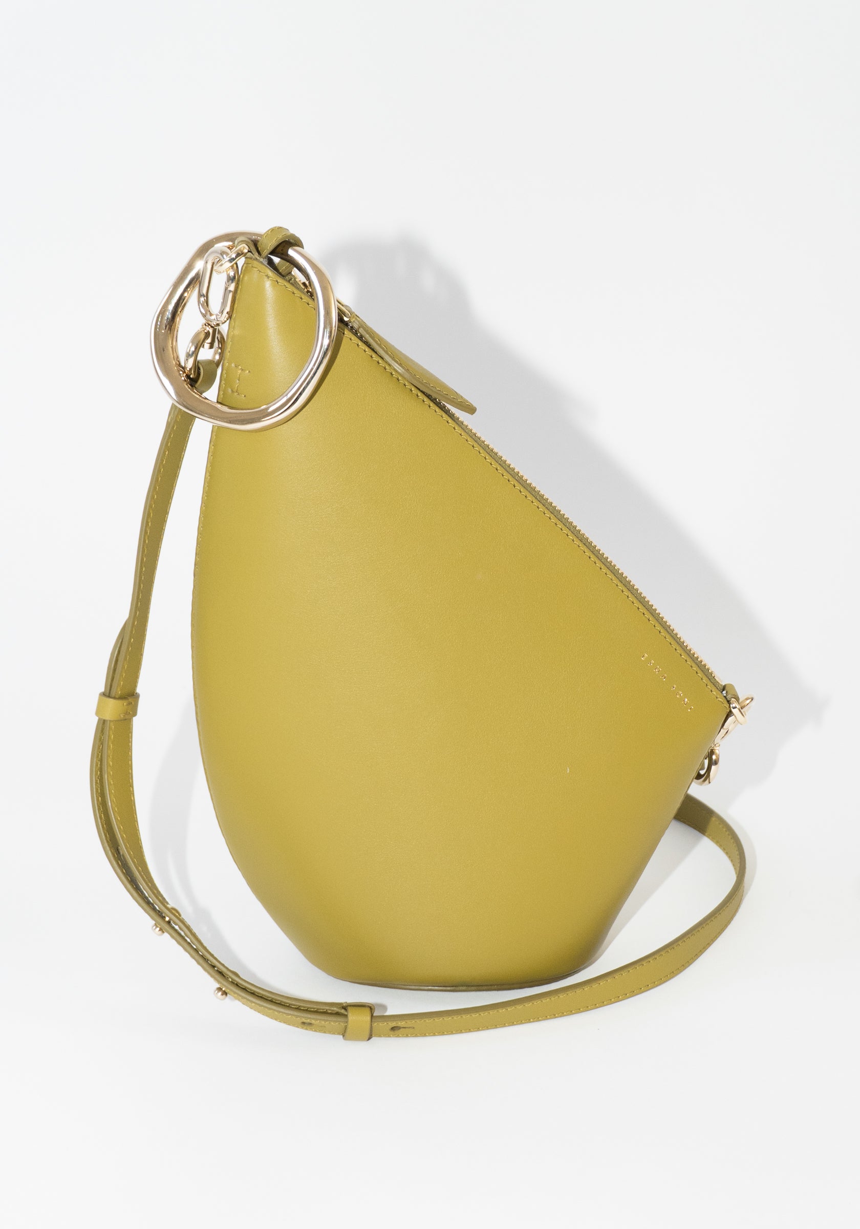 Esha Soni The Slope Bag in Olive French Calf