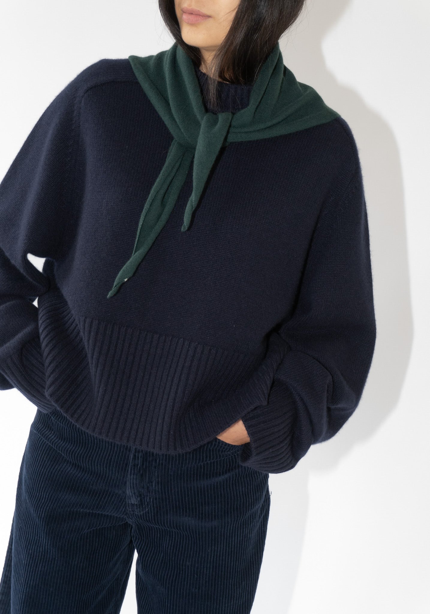 Extreme Cashmere Judith Sweater in Navy