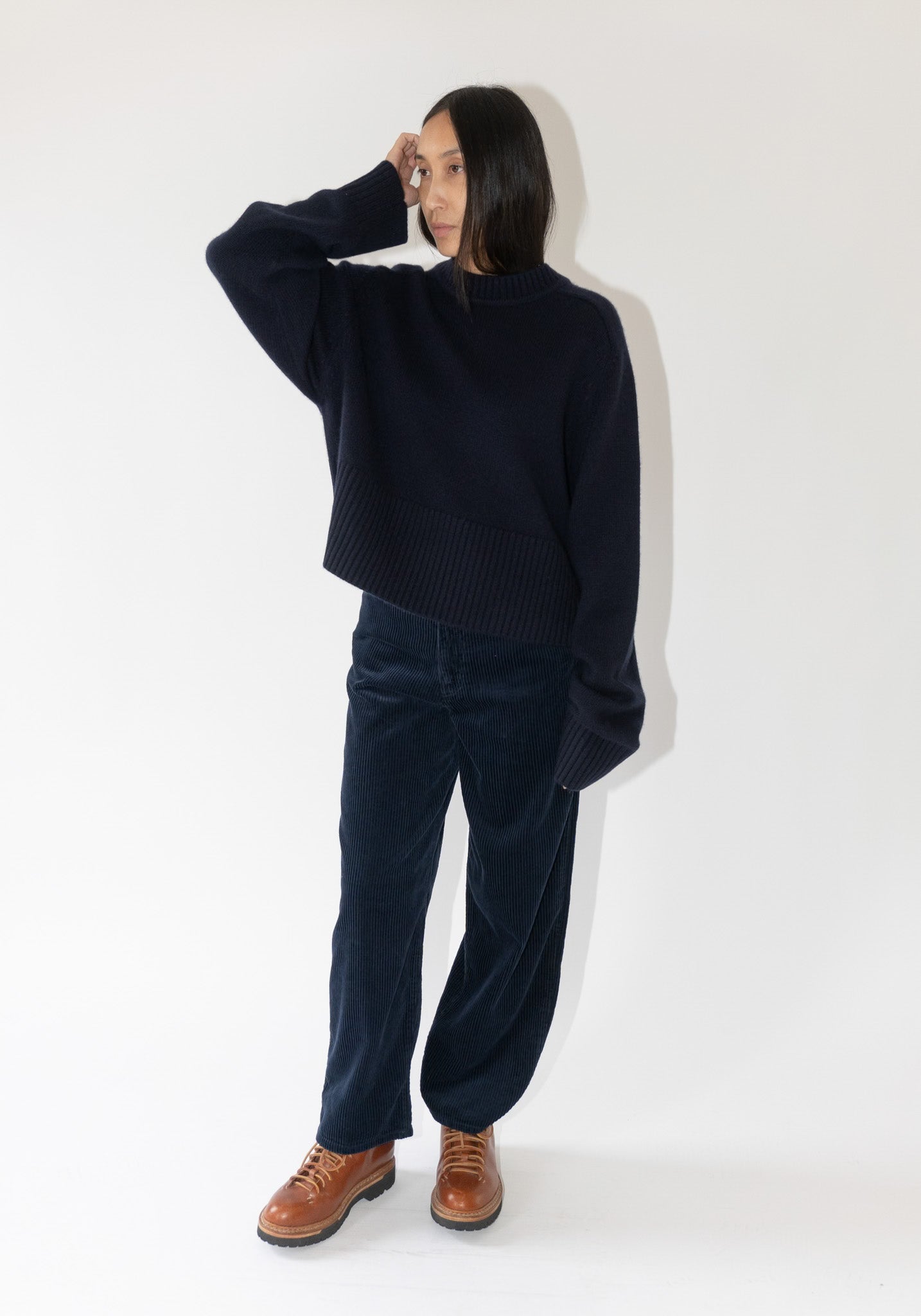 Extreme Cashmere Judith Sweater in Navy