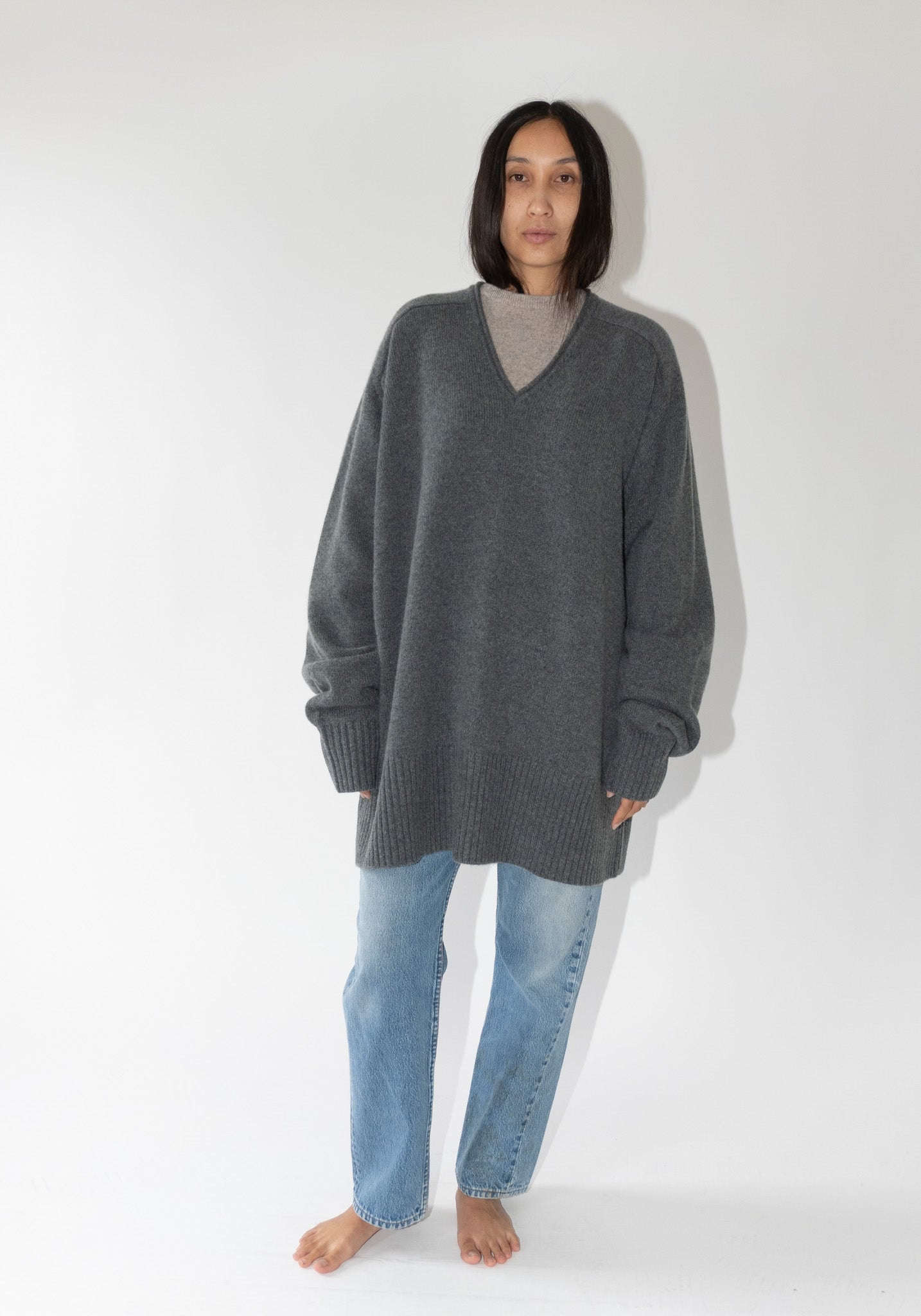 Extreme Cashmere Club Sweater in Felt