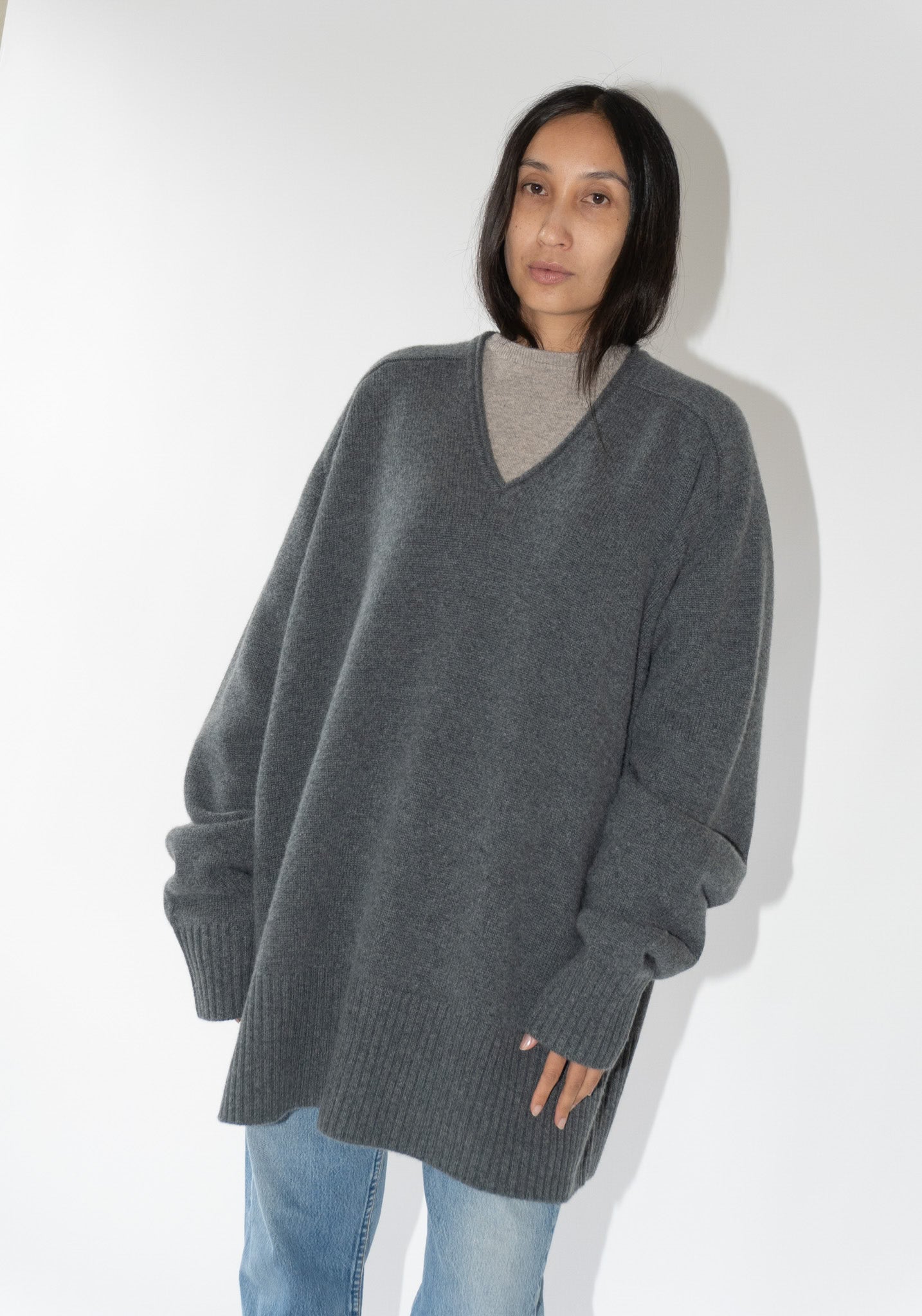 Extreme Cashmere Club Sweater in Felt