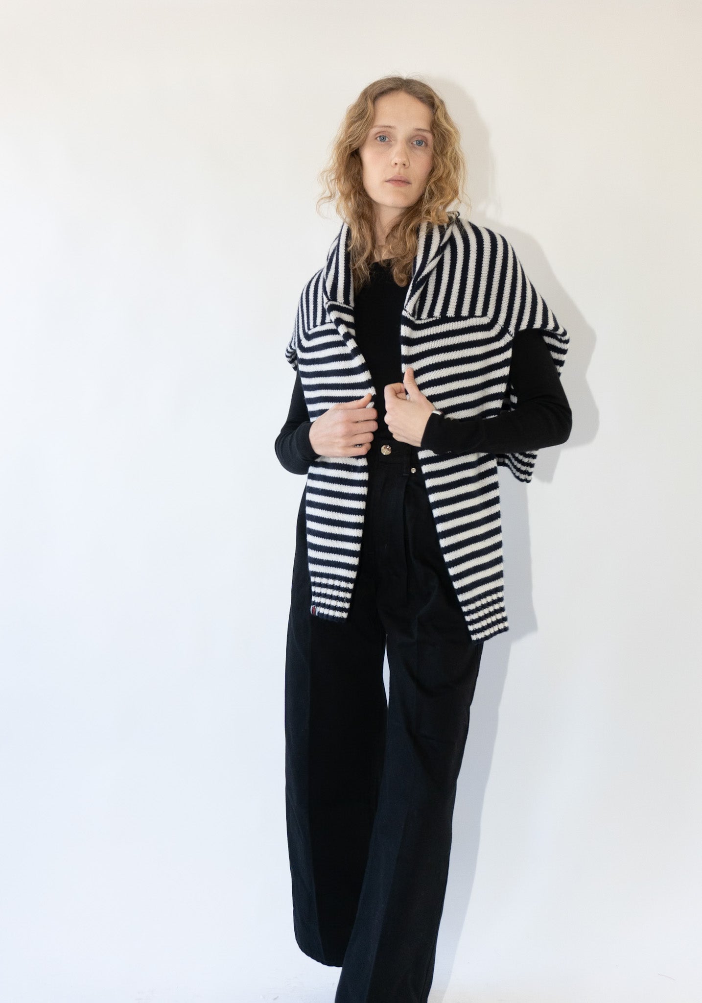 Cashmere Lovely no.383 Sweater in Breton Stripes