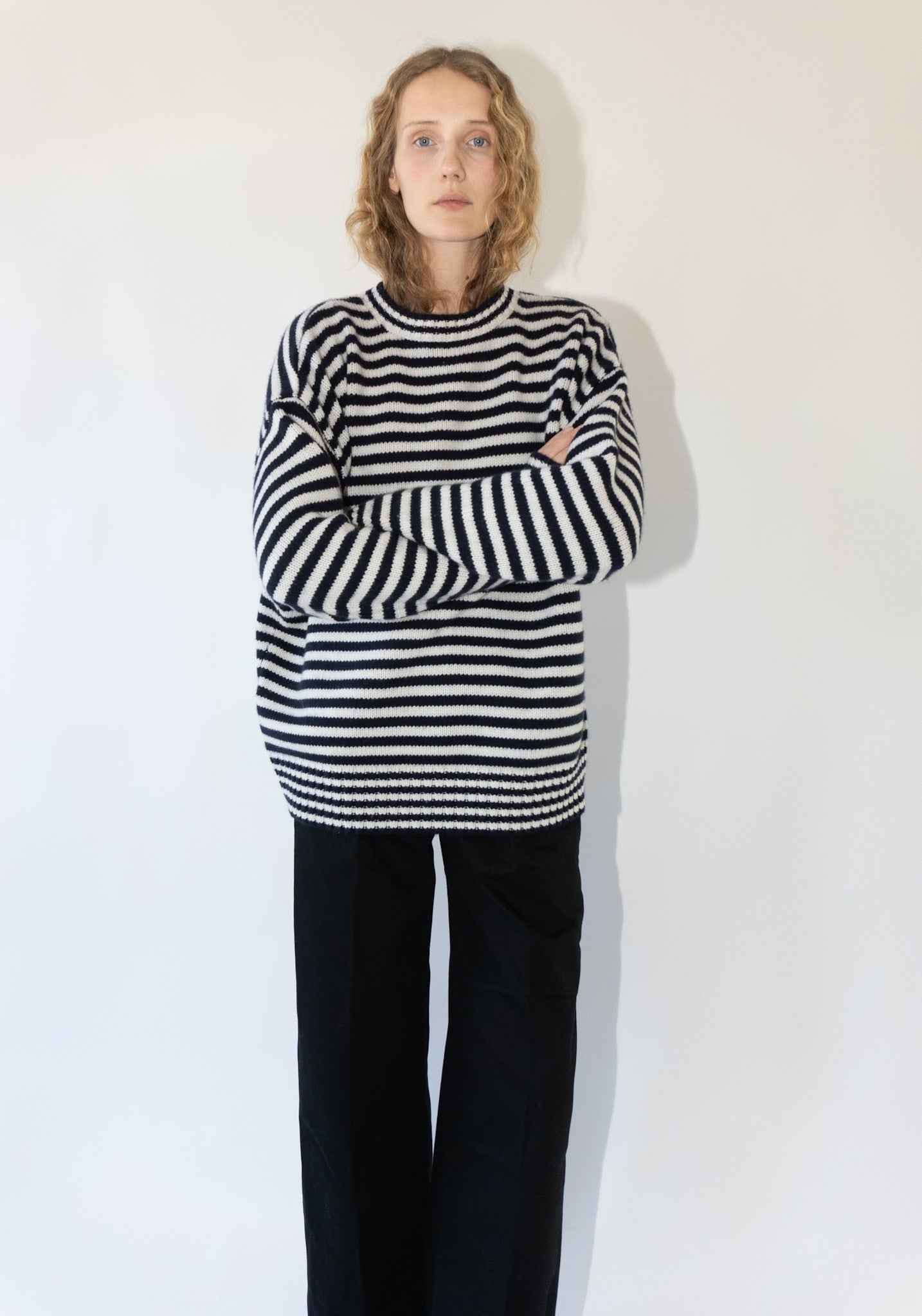 Cashmere Lovely no.383 Sweater in Breton Stripes