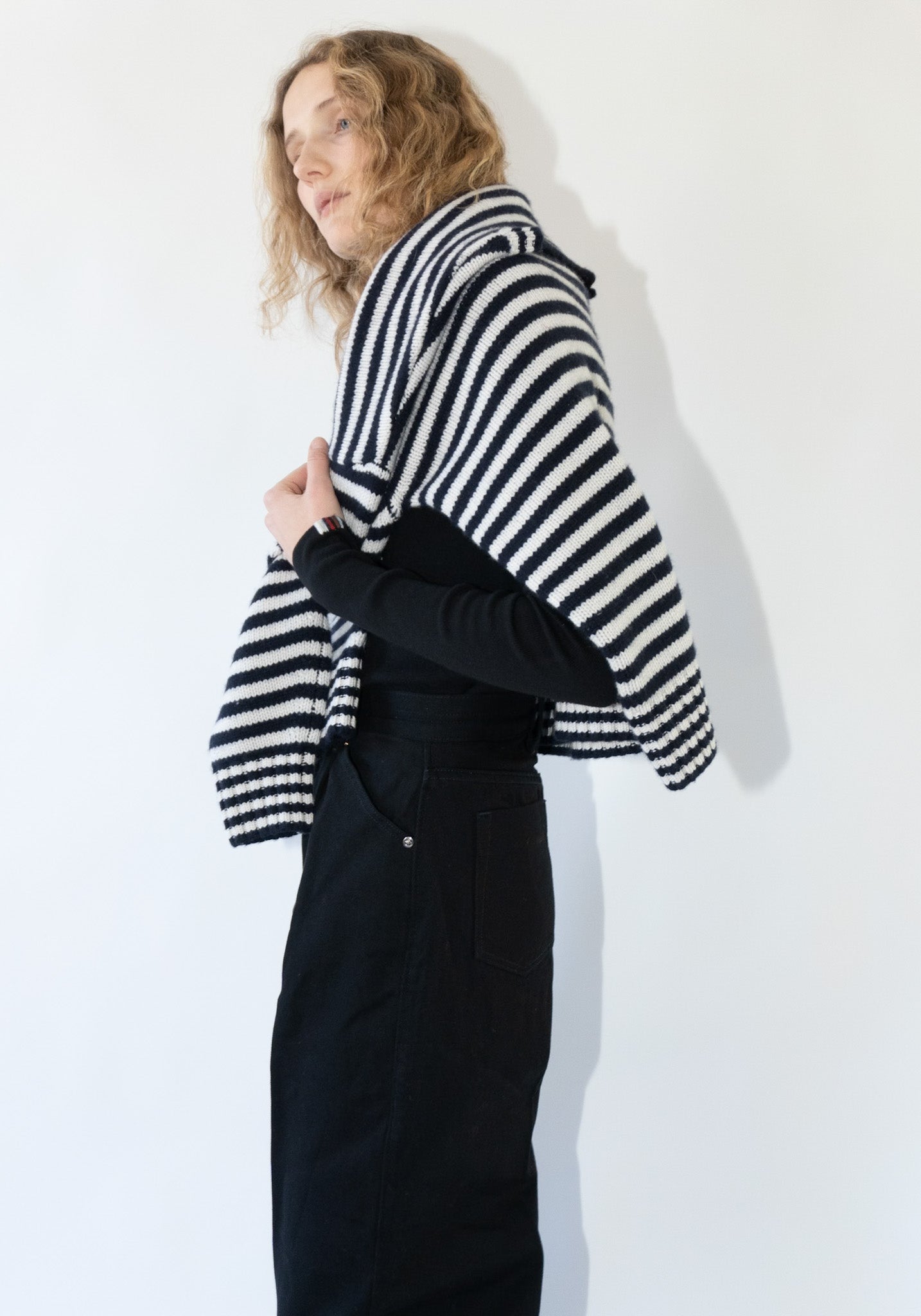 Cashmere Lovely no.383 Sweater in Breton Stripes